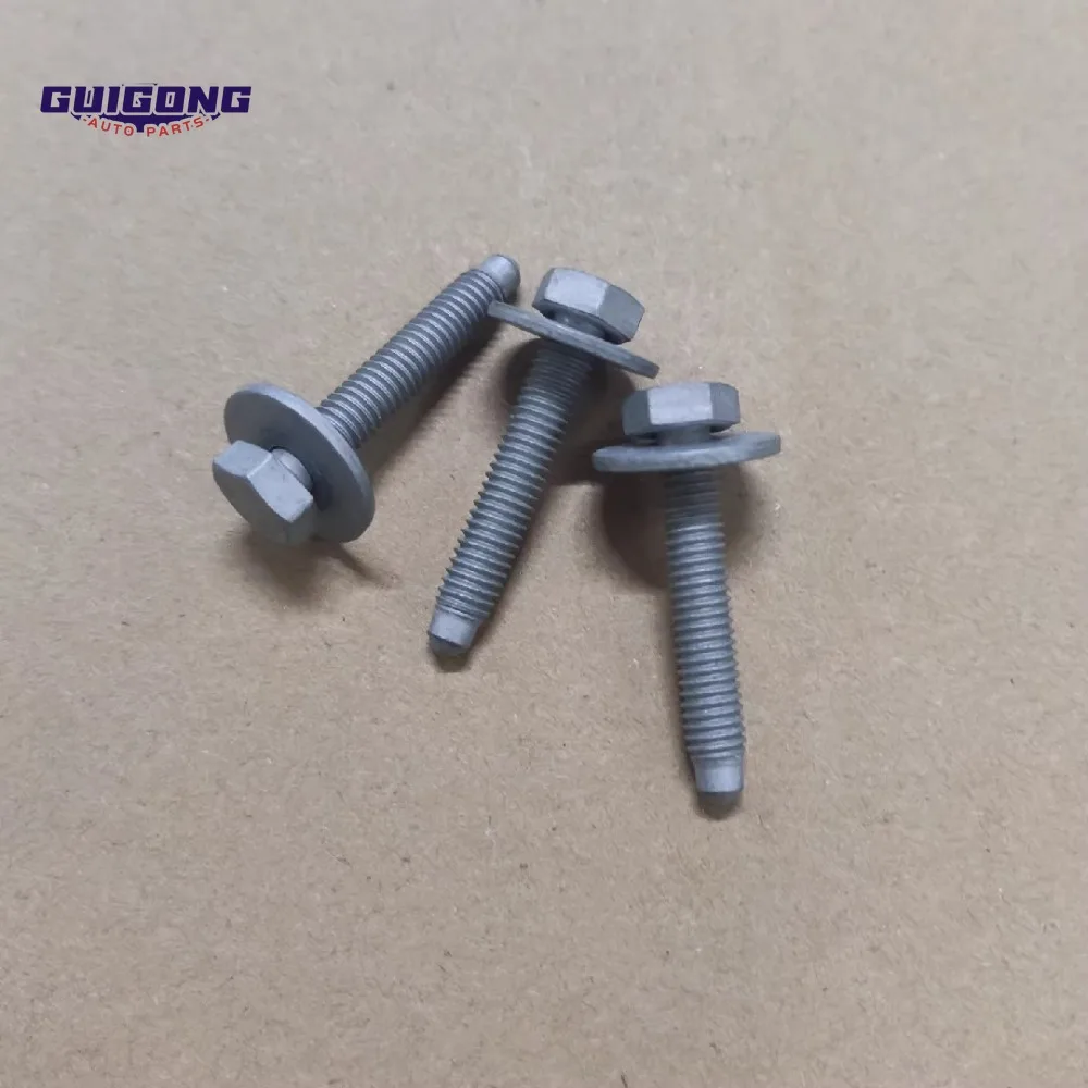 GUIGONG Genuine Hexagon Screw with Washer For Volkswagen M6*35  Car Accessories