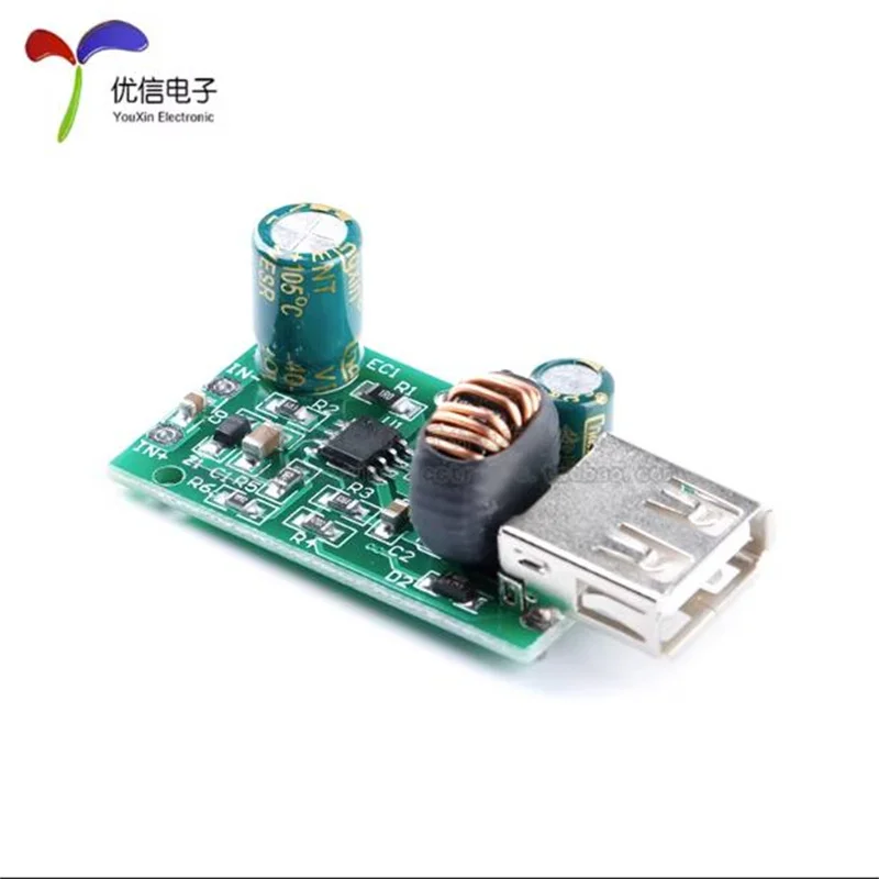 5V2AUSB Electric Vehicle Mobile Phone Charging Module DC12-80V to 5V Step-Down Panel Instrument Equipment