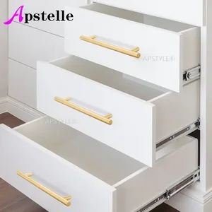 APSTELLE BLACK GOLDEN CABINET HEARING HEARING STAINLESS SOLVED KITCHEN CABINET 6 Main sales drawer puller - №4