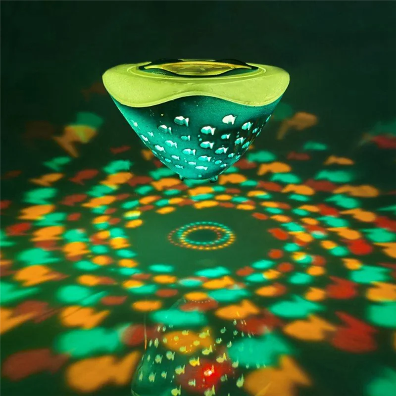

LICE-Projector Light Fish Pattern Fountain Projector Light Color Battery Operated For Disco Pool Party Pool Lights