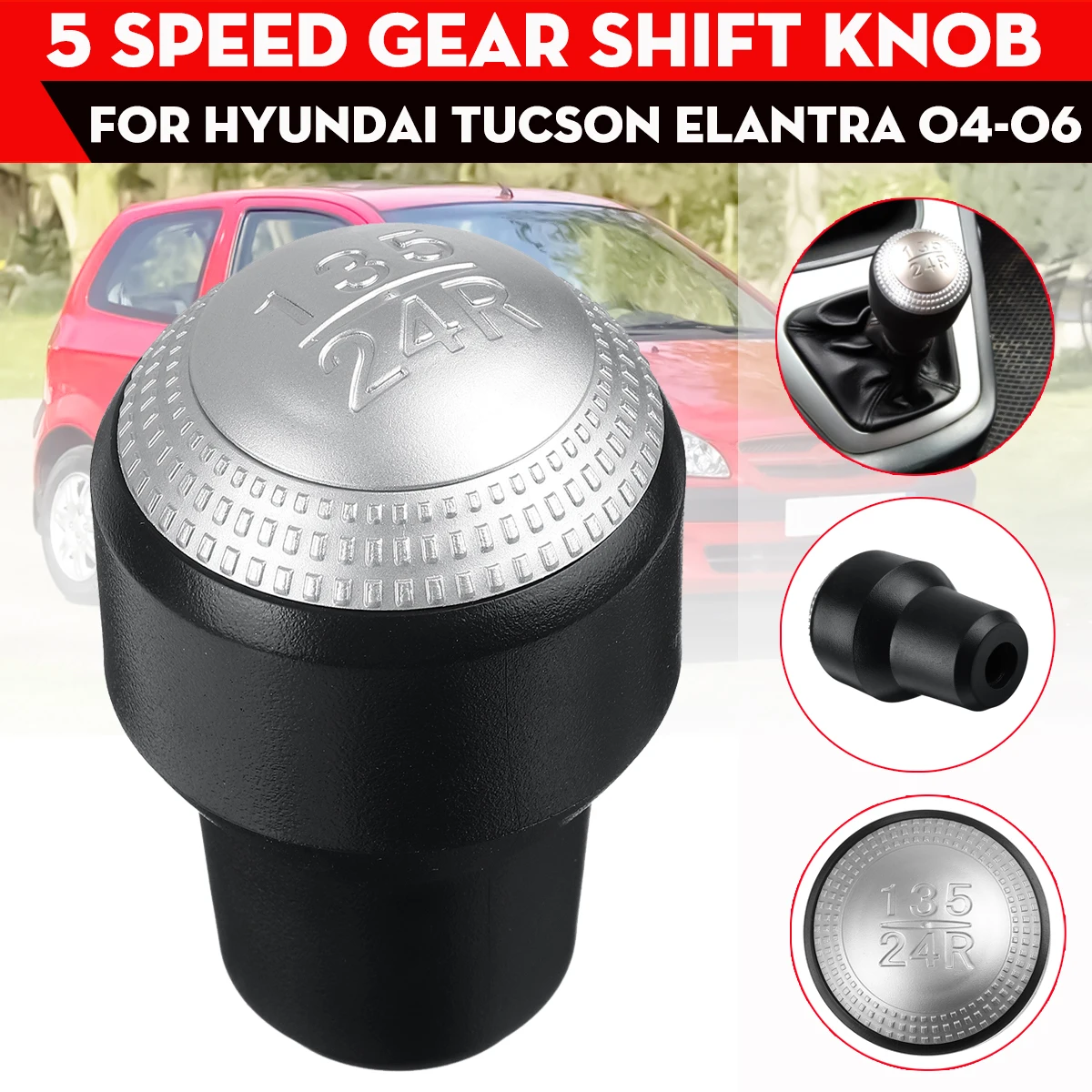 

5 Speed Gear Shift Knob 43711-2C100 437112C200LK For Hyundai Tiburon Coupe 2002-2008 Hyundai Getz 2002-2011