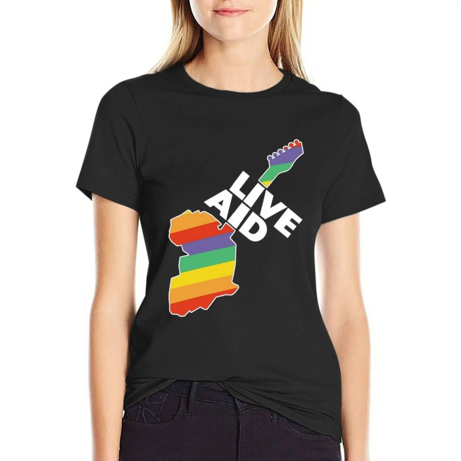 

Live Aid T-Shirt tops plain ariat shirts for Women