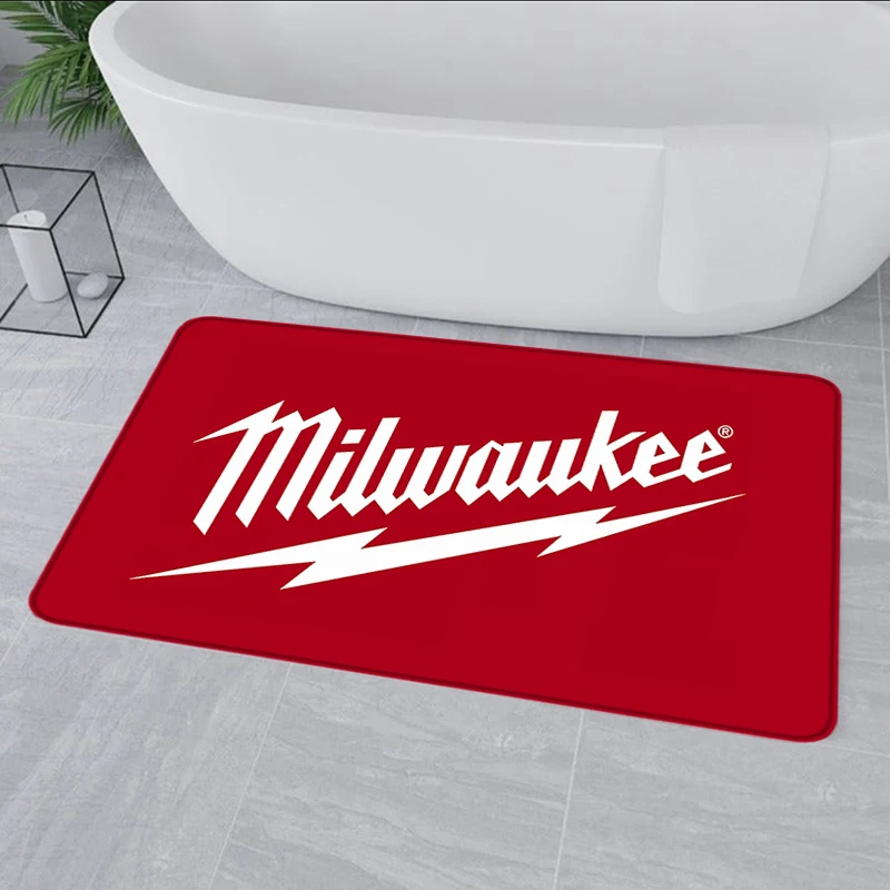 Welcome Mat Foot Rugs B-Milwaukees Carpets Entrance Doormat Bathroom Rug Floor Carpet Anti Slip Mats Home Kitchen Hallway Decor