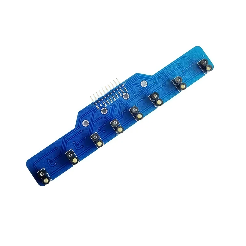 8-channel grayscale patrol module, 8-channel tracking intelligent vehicle, digital quantity, photoelectric color recognition, ph