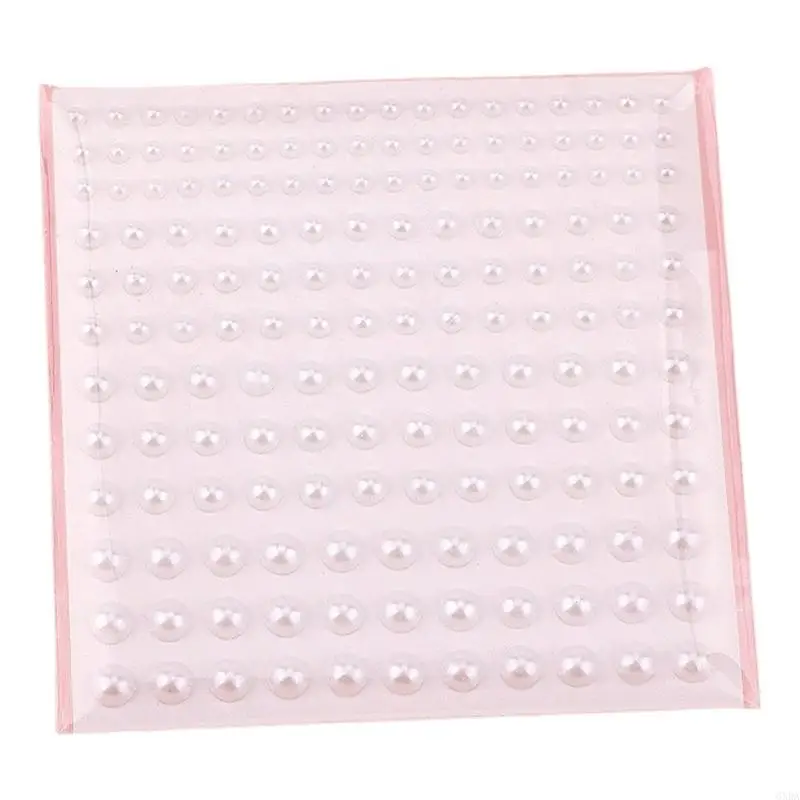Selfs Authesive Pearls Naklejki Płaskie tylne perły Perły Perły twarzy Perły na perłach klejnoty do włosów, twarzy, 6xda