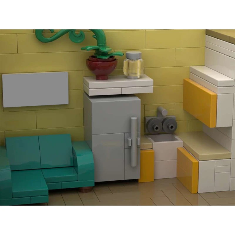 City Street View Model MOC Building Bricks Coffee Shop And Apartment Modular Technology Children Holiday Gifts Assemble Toy Suit