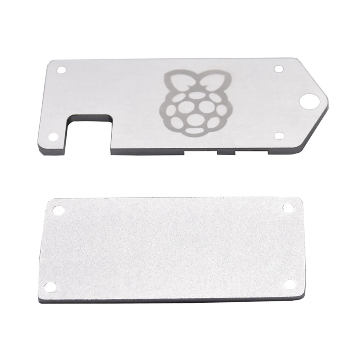 Para Raspberry Pi Zero 2 W Pi 0 2W Caja de placa Mini USB Cable Heak Disks Funda protectora ZV2 CNC Shell (Plata)