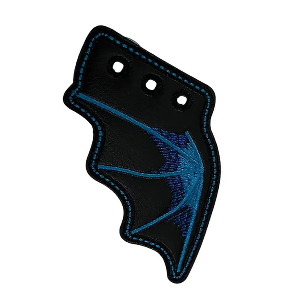 1 par de alas de zapato de murciélago, botas, zapatos de Skate, decoraciones DIY, alas de murciélago con purpurina negra para Halloween, hebilla de zapato, accesorios para botas