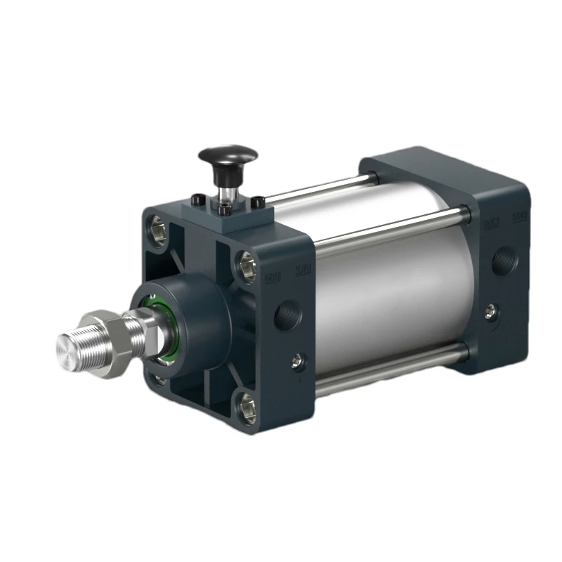 SCLF/SCLB Front And Rear Locking Rod Air Pneumatic Cylinder Piston 50 63 80 100 125mm Bore, 50-500mm Stroke SCLF63X200-S