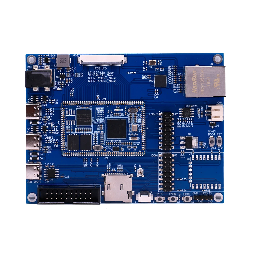

GD32F450IIH6 core board with network USB development board CAN LCD SD device interface