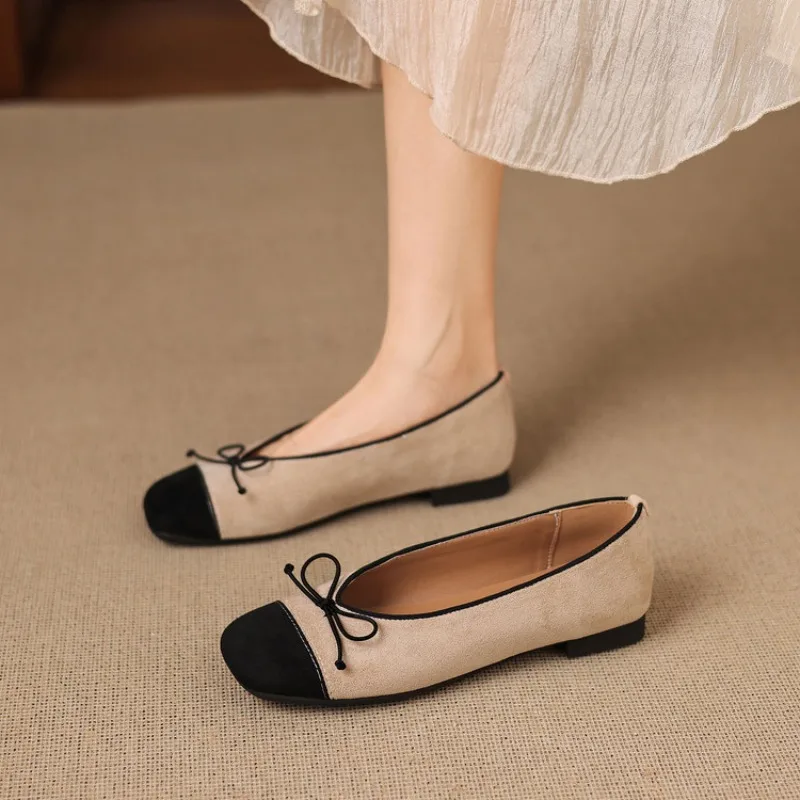 2026 New Spring Butterfly-knot Women Loafer Elegant Mix Colors Slip On Shoes Laides Comfort Soft Sole Ballet Flats Single Shoes
