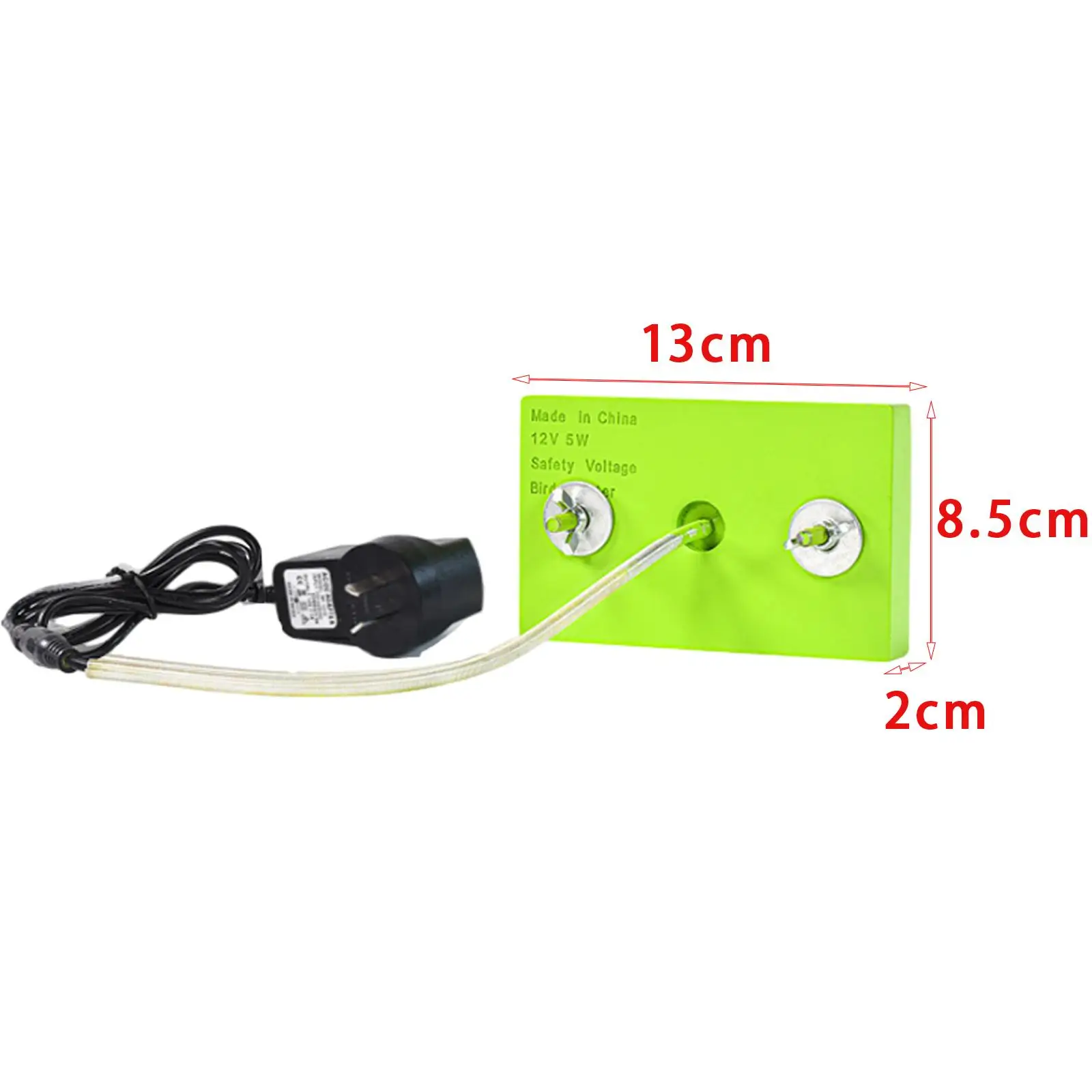 12V Heated Bird Perch Birdcage Heater AU 220V Plug Automatic Constant Temperature 100cm Power Cord for Parrot Hamster Accessory