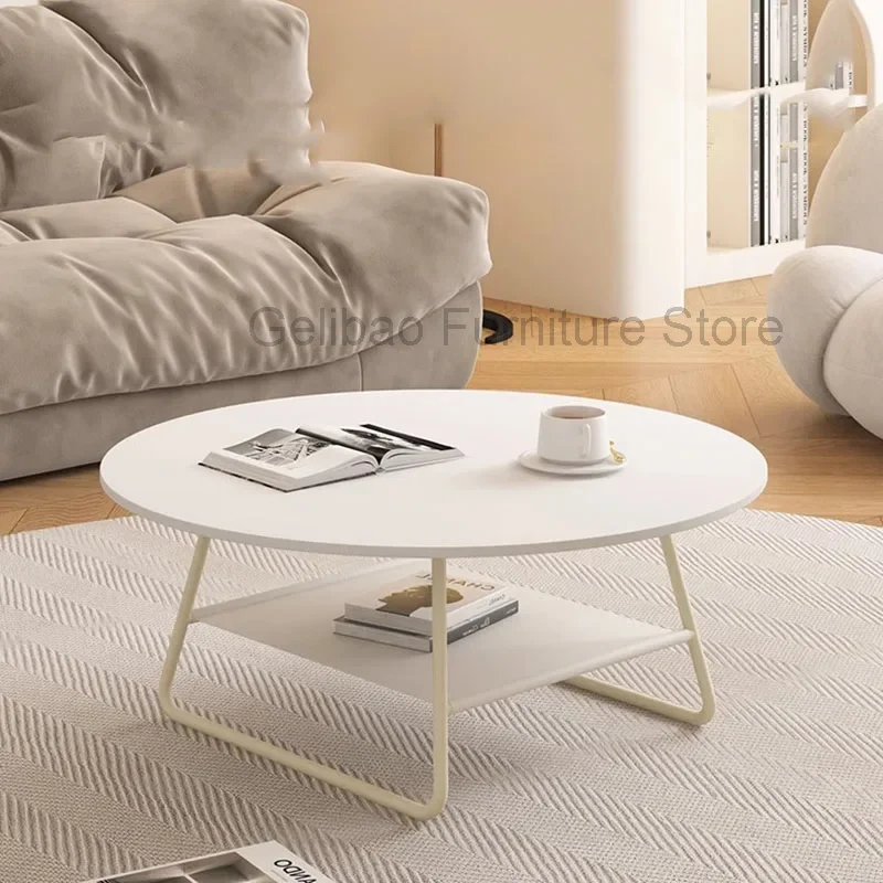 Round Unique Side Table Nordic Computer Writing Dinner Service Center Standing Coffee Table Clear Kaffee Tische Salon Furniture