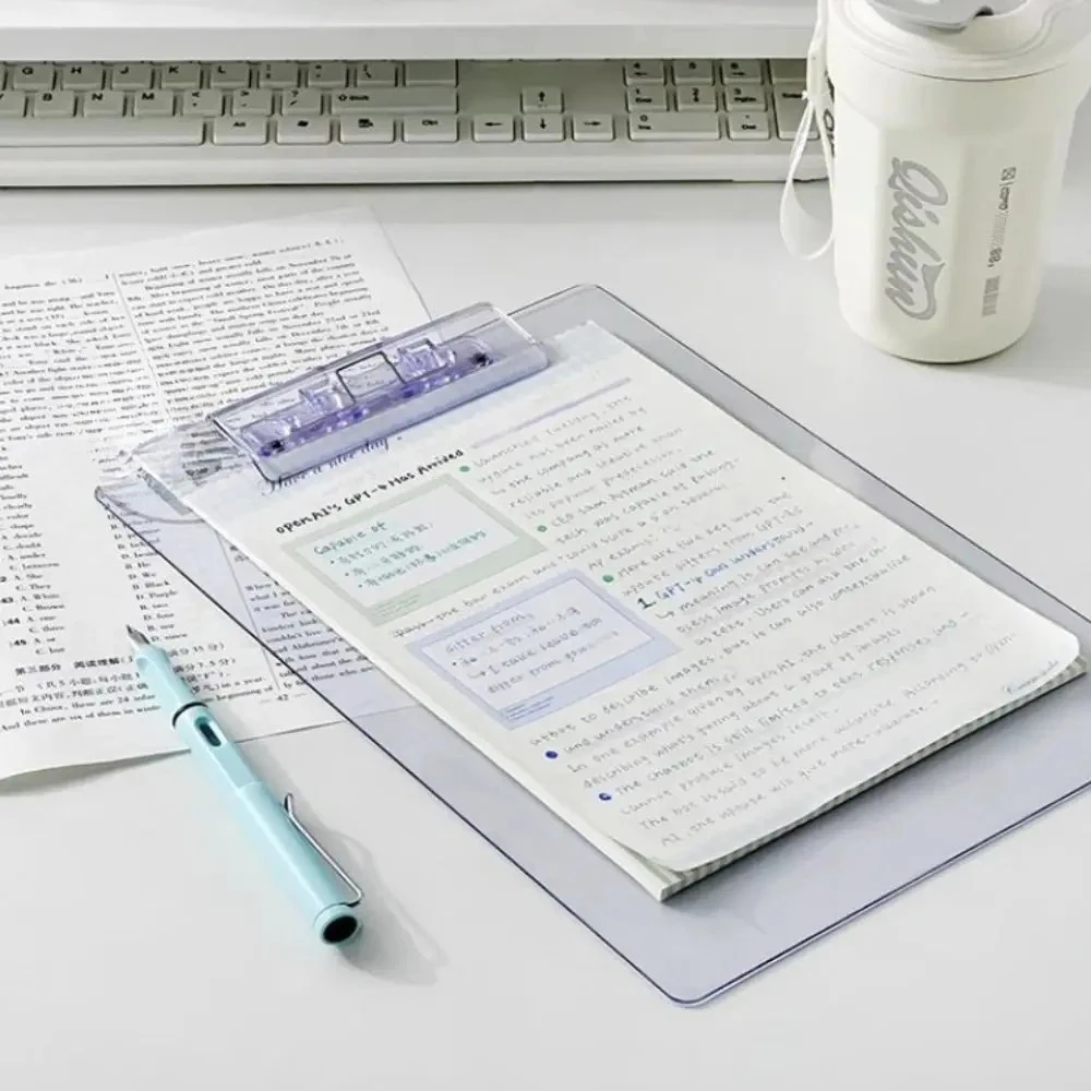 

A4 Clipboard Transparent Clipboard Clip Board With Low Profile Clip For Office Business Work
