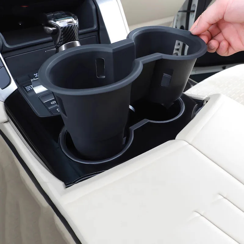 Rubber Cup Holder Door Pocket  Insert Pad Cover For Toyota Land Cruiser 300 2022 2023 Accessories LC300