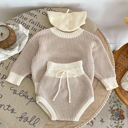 Instagram autumn and winter new fashion single item sweater set for infants and young children 0-3 years old, boys and girls, be