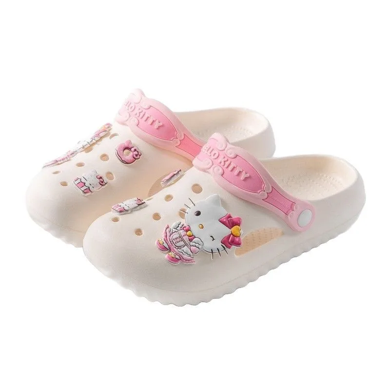 

Детская повседневная обувь ​ Пляжная обувь, летняя обувь с героями мультфильмов из ЭВА для детей, противоскользящая обувь с мягкой подошвой, фиолетовая, розовая, размер 24-40