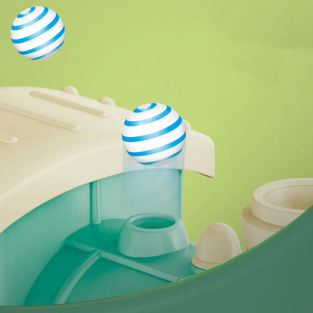 

Electric Cartoon Train Humidifier Design Floating Ball Sound Light Educational Kids Gift Children Play Vehicle