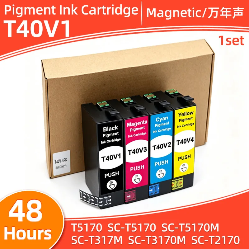 4color T40V T40V1 T40V2 T40V4 ink Cartridge Compatible for EPSON T5170 SC-T5170 SC-T5170M SC-T3170 SC-T3170M T2170 Printer ink