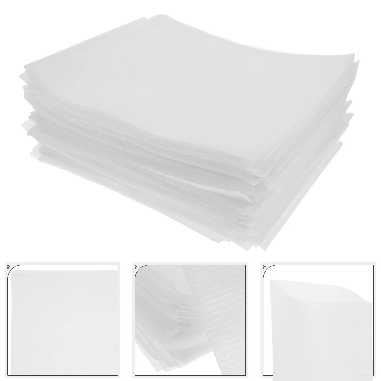 100 PCS Pearl Cotton Pouch Pouches Storage Packing Bags Decorations White Reusable Wraps