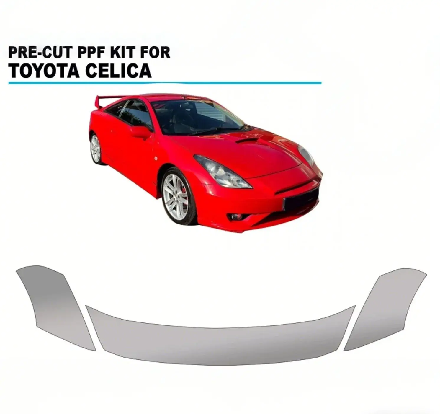 

Для Toyota Celica GT GTS 1990-2006 предварительно вырезанная защитная пленка из ППФ ТПУ для краски, самовосстанавливающийся прозрачный бюстгальтер, устойчивый к царапинам кузов автомобиля