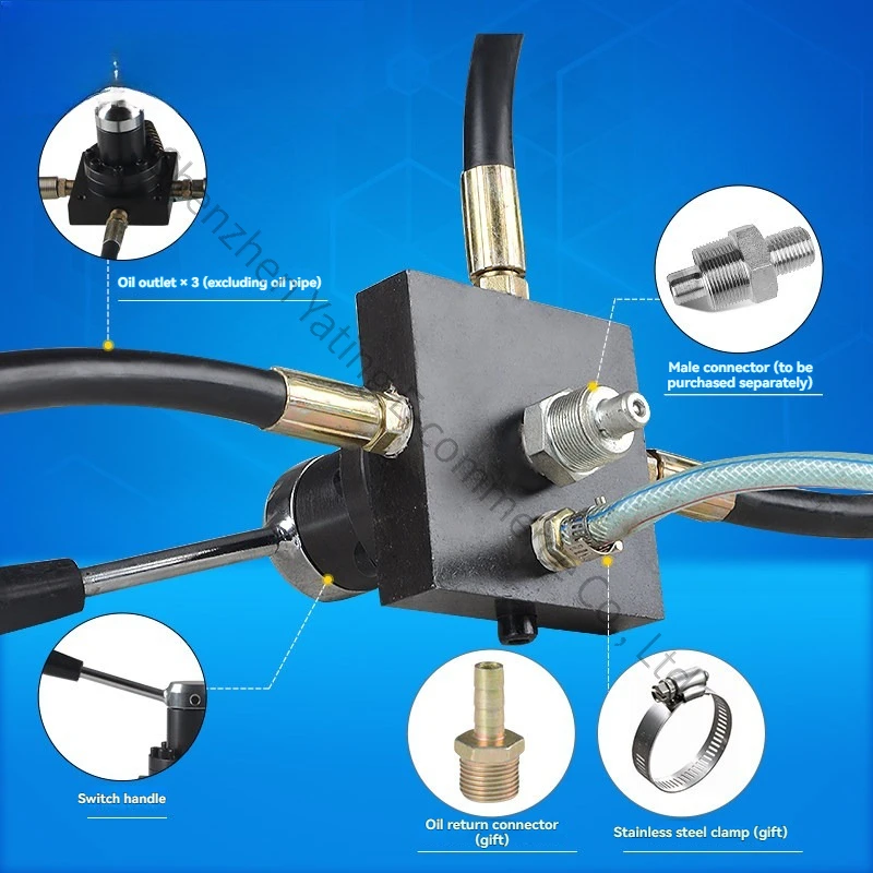 Three-way Valve Steering Valve Three-position Four-way Dedicated To Busbar Processing Machine High-pressure Circuit Distributor