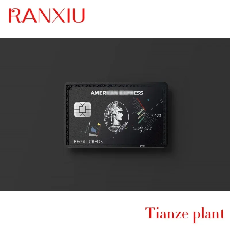 Metalowy na kartę osobista wizytówka czarna złota karta projektu i produkcji karty personalizowany prezent