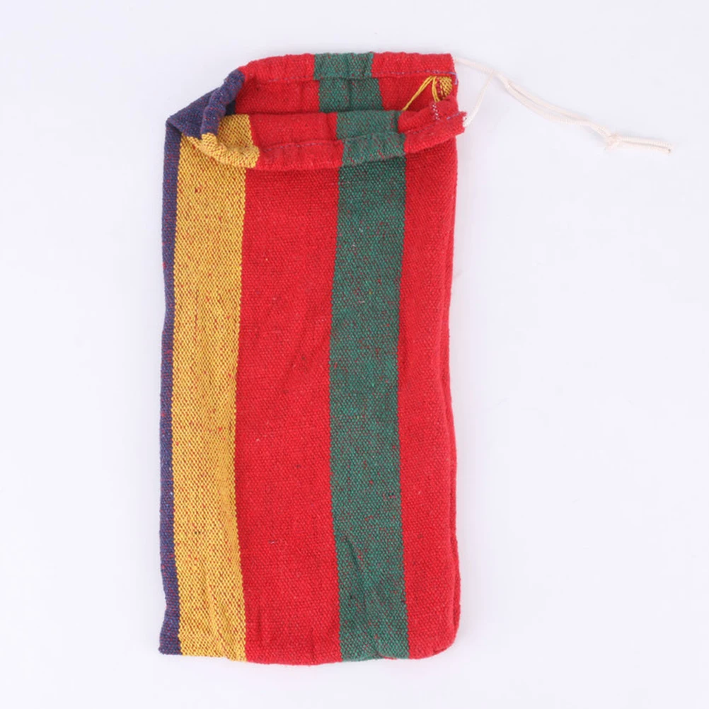 

Anti-Roll Hammock Thickened Widened Rainbow Stripe Outdoor Camping Hanging Sleeping Bed Foldable Portable Swing Chair For