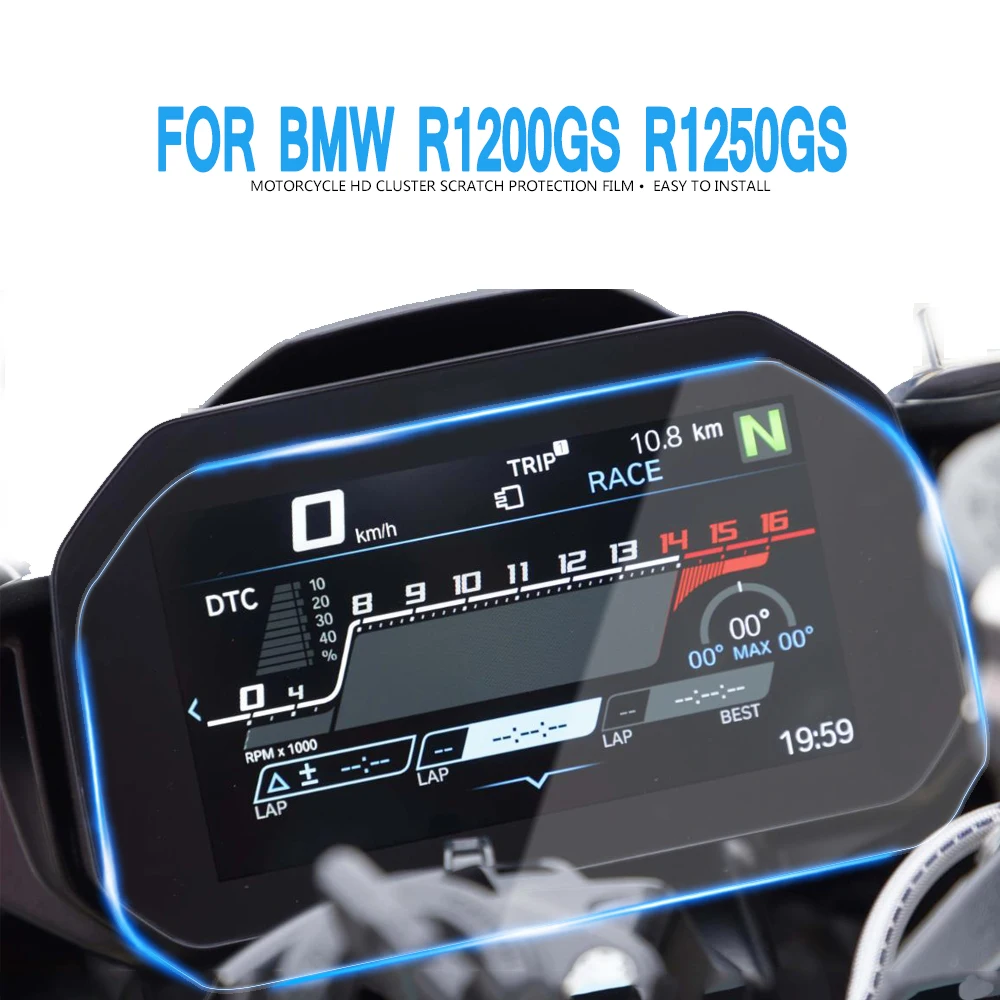 

For BMW R1200GS R1250GS 2020 2021 2022 Motorcycle Scratch Cluster Screen Dashboard Protection Instrument Film