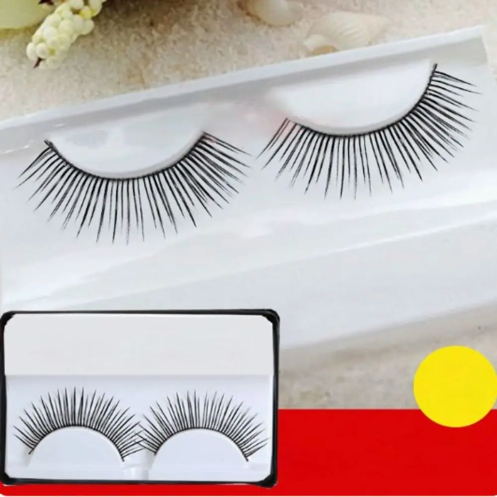 Black False Eyelashes 3D Spiky Wispy Thick Mink Eyes Lash Eye Opening Modification Tool for 1/3 BJD 60cm Doll DIY Accessories