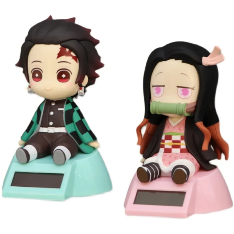 Demon Slayer Furyu Original Kamado Tanjirou Kamado Nezuko Action Figure Sitting Posture Solar Base Anime Collectible Model Gift