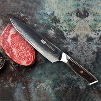 FINDKING 8 Inch Chef Knife 67-layers Damascus VG-10 Steel Blade Ebony Handle Sharp Slicing Cleaver Meat Japanese Kitchen Knives