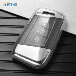 TPU Car Key Case Cover For Skoda Kodiaq Karoq Octavia Fabia For Seat Ateca For Volkswagen VW Passat B8 Polo Tiguan Atheon Taos