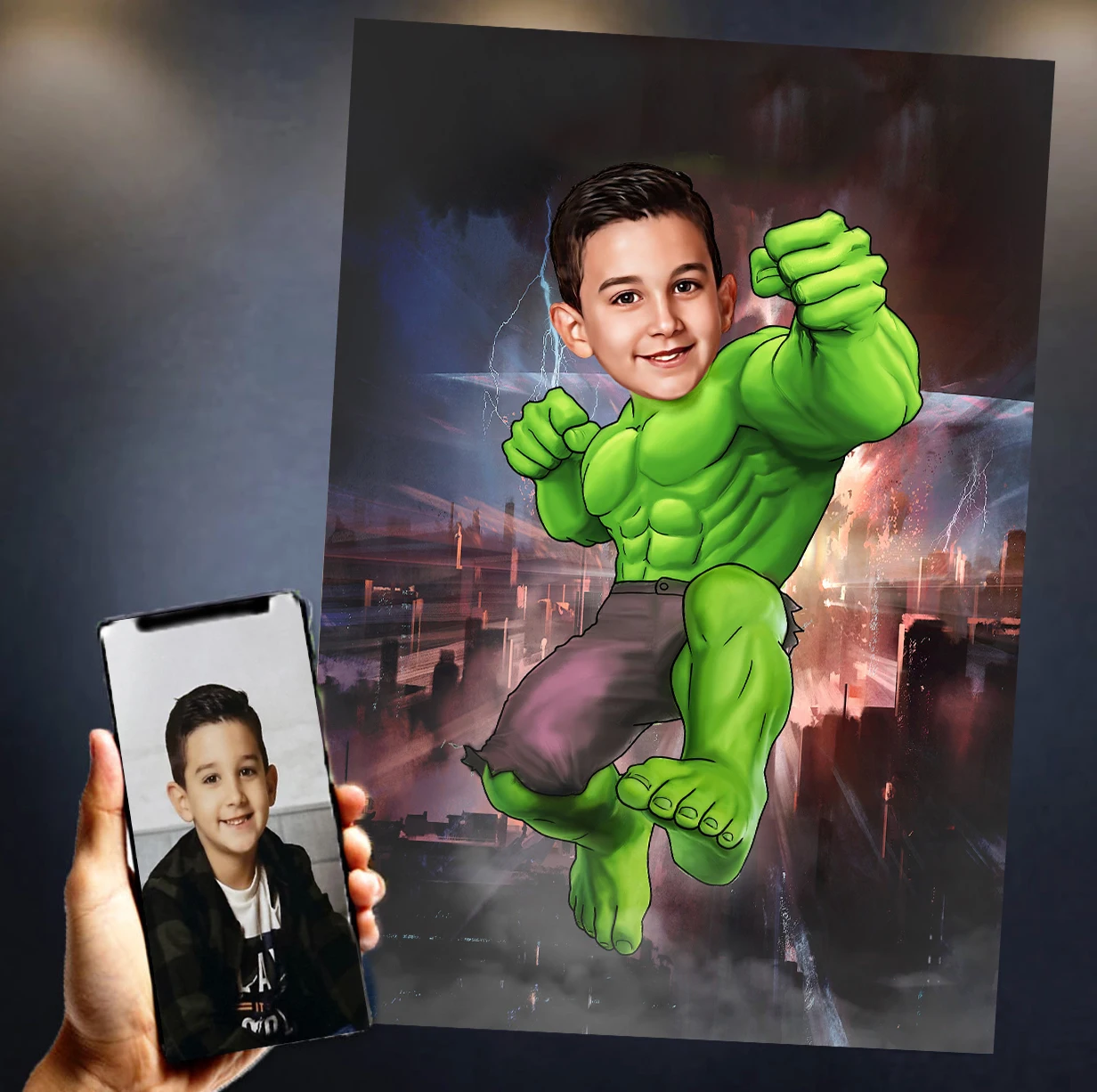 

Disney Marvel Hulk Custom Canvas Posters For Kid Room Decor Personalized Printings Picture Wall Art Children Decoration Gifts