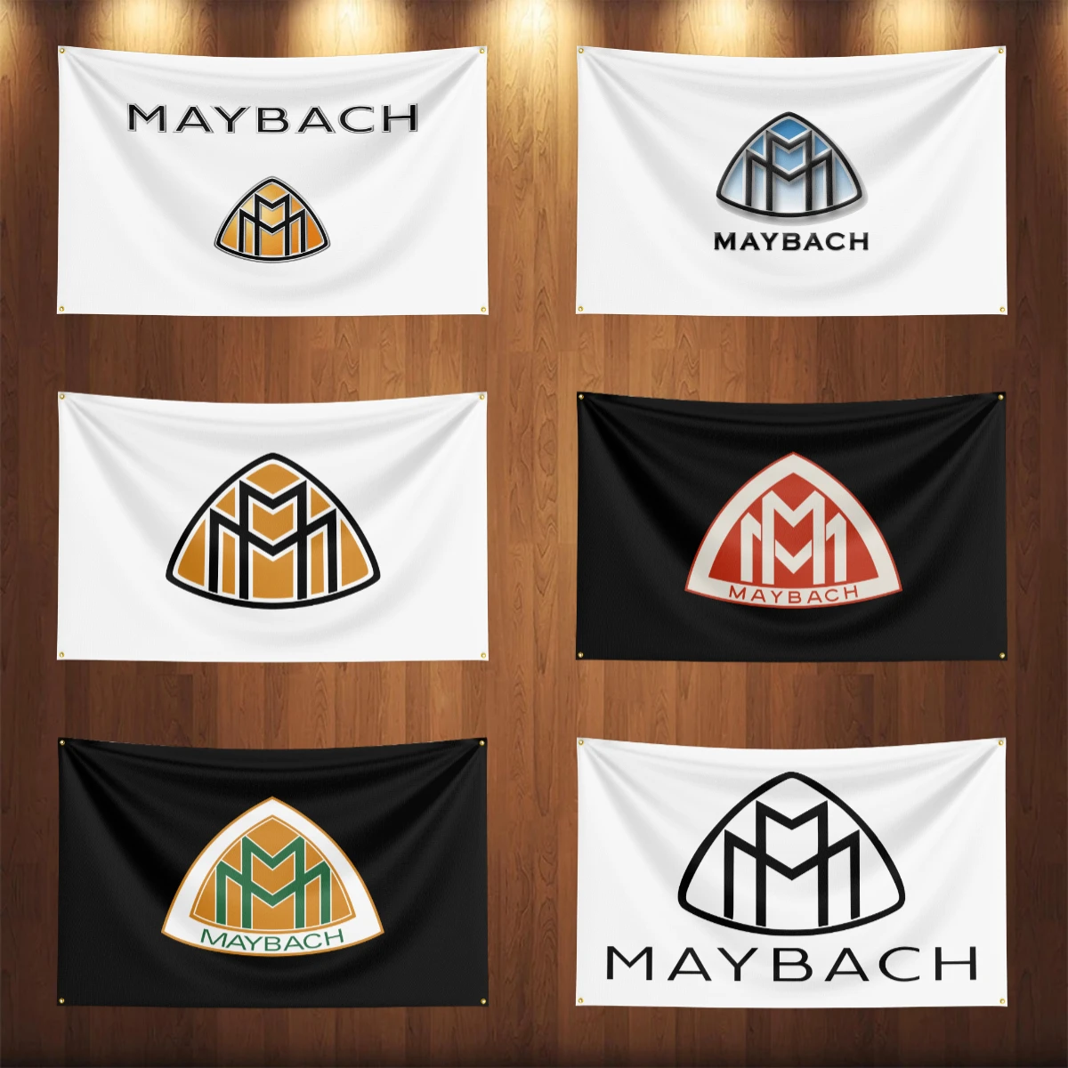 

90x150CM Maybachs Racing Car Flag Banner For Car Racing Decoration Poster Tapestry Polyester Outdoor Home