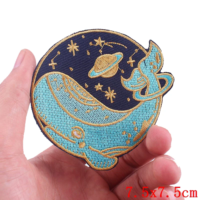 Japan Fish Lucky Cat Mount Fuji Patch Eisen auf Patches für Kleidung bestickte Patches auf Kleidung schmelzbare thermoadhäsive Patch
