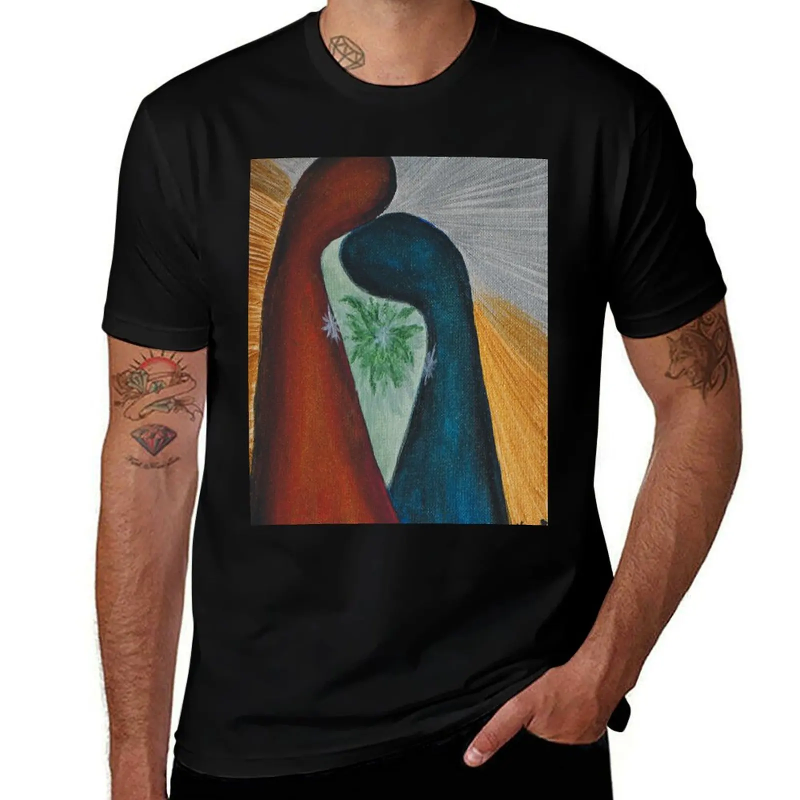 

Spirit Lovers Heart Chakra Connection by Karen Kubicko T-Shirt t shirt personalised man t shirts graphic