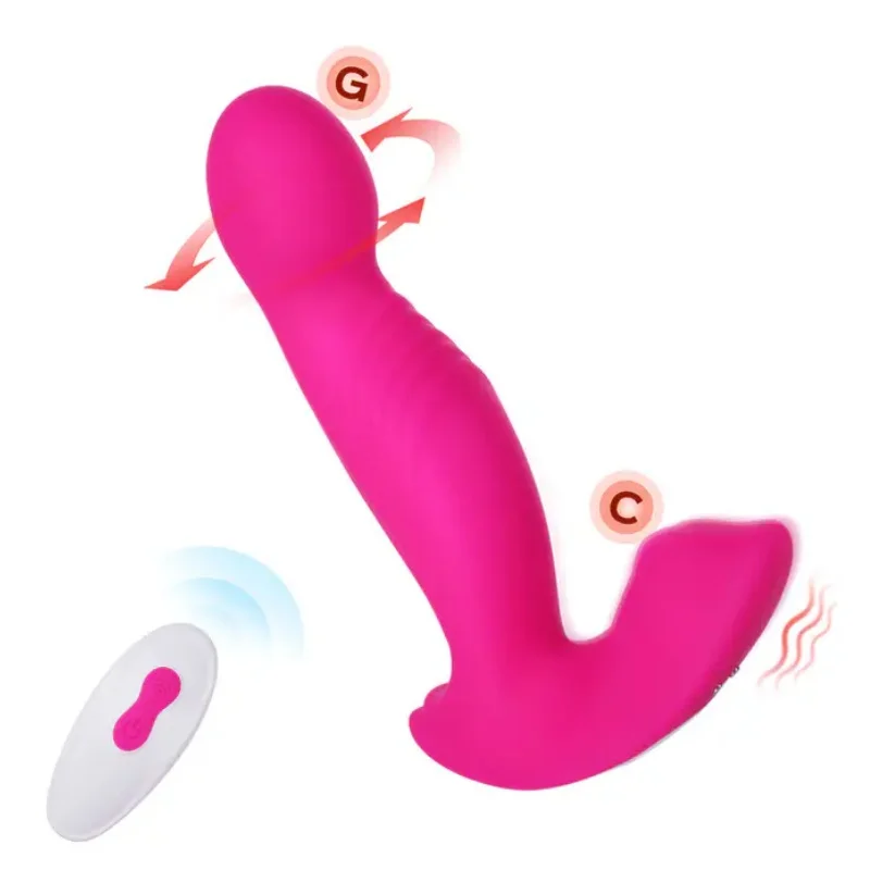 Juntamo-vibrador con Control remoto, Juguetes sexuales, vibrador usable para punto G, bragas de mariposa con 9 modos giratorios y vibradores