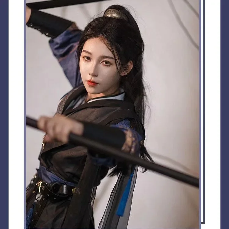 신상 남녀 신중국풍 민족 의상 니치 스타일리시 검객 코스프레 의상 가을 오리지널 젊은 감성 한복 세트