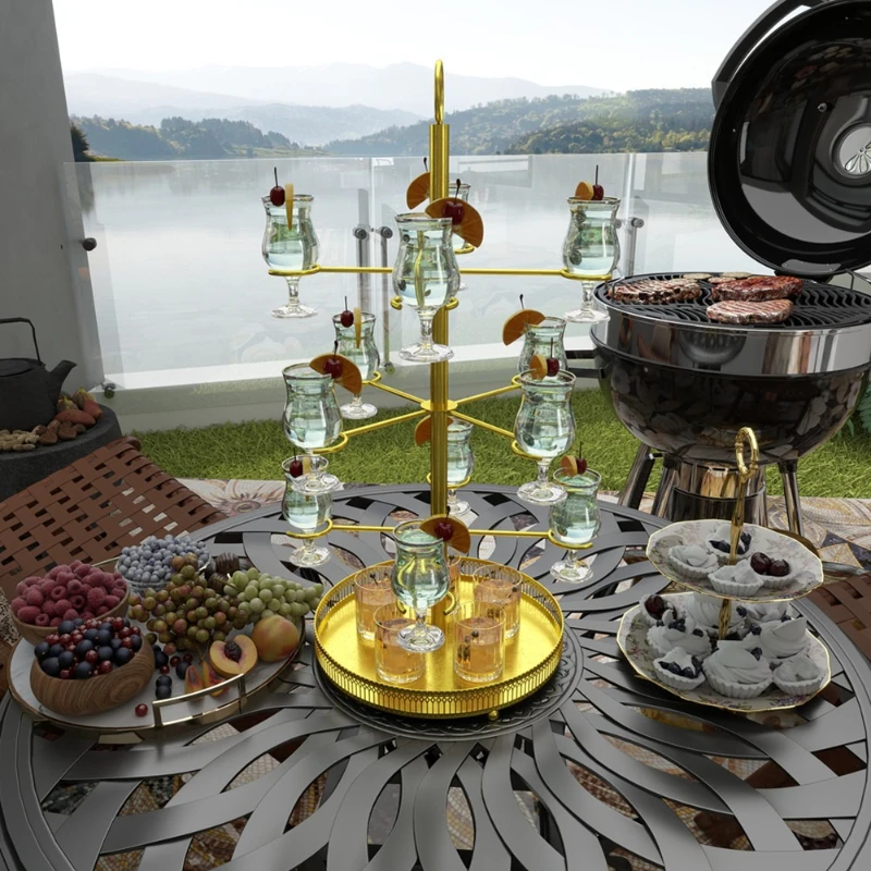 

LMM with Tray Cocktail Wine Champagne Glass Holder Wedding Party Special