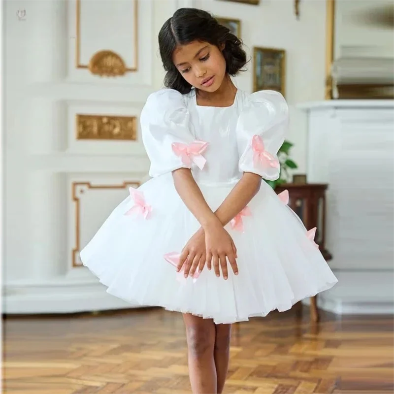 robe-de-demoiselle-d'honneur-blanche-personnalisee-pour-mariage-col-carre-avec-nœud-robe-bouffante-et-charmante-pour-enfants-robe-de-communion-pour-anniversaire-ou-concours-de-beaute