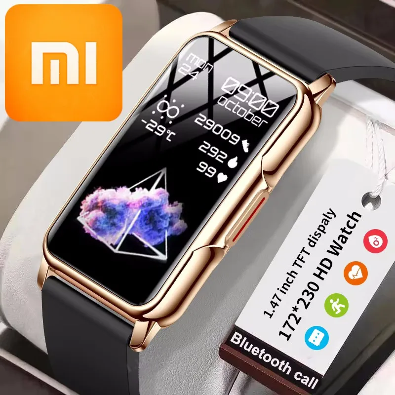 

Xiaomi Music Man Women 1.47" Full Touch Screen BT Call Smart Watch Fitness Sports Bracelet Sleep Monitor Man Smartwatch Men 2025