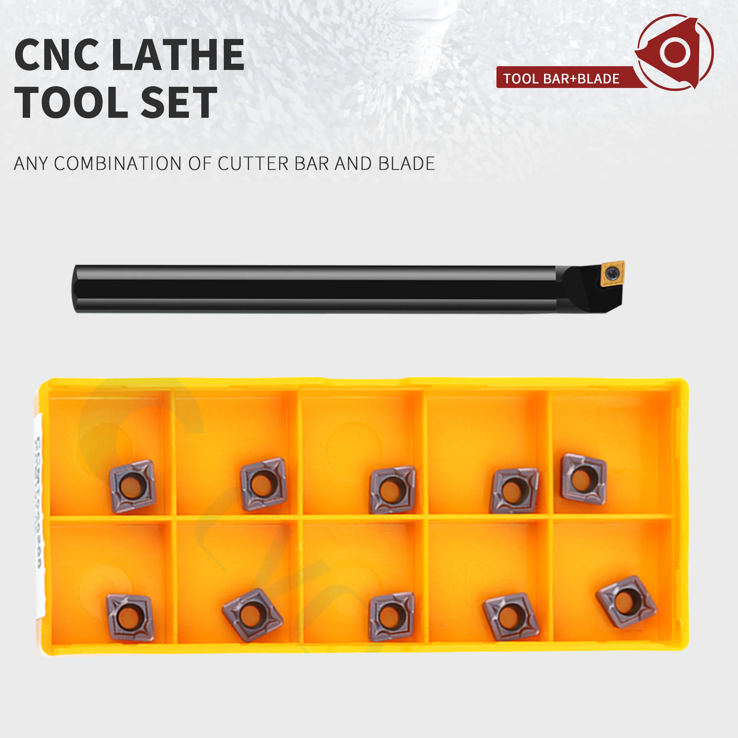 S06K S07K S08K S10K S12M S16Q SCLCR06 SCLCL06 Machine Internal Turning Tool Holder CCMT CCGT Carbide Inserts Turning Tools Set