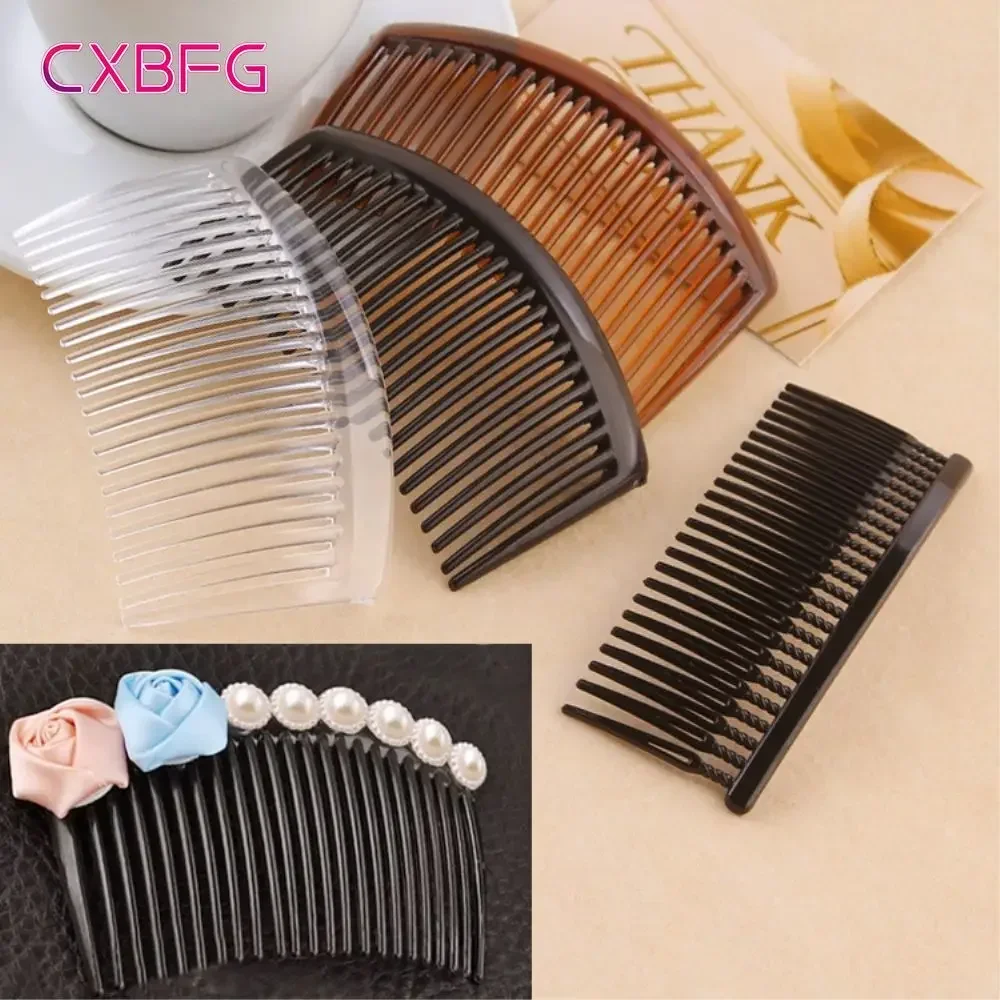 5pcs/lot Plastic 23 Tooth Combs Inserted Comb Hair Clips DIY Hair Jewelry Material Decorative Comb Headwear Hair Accessories