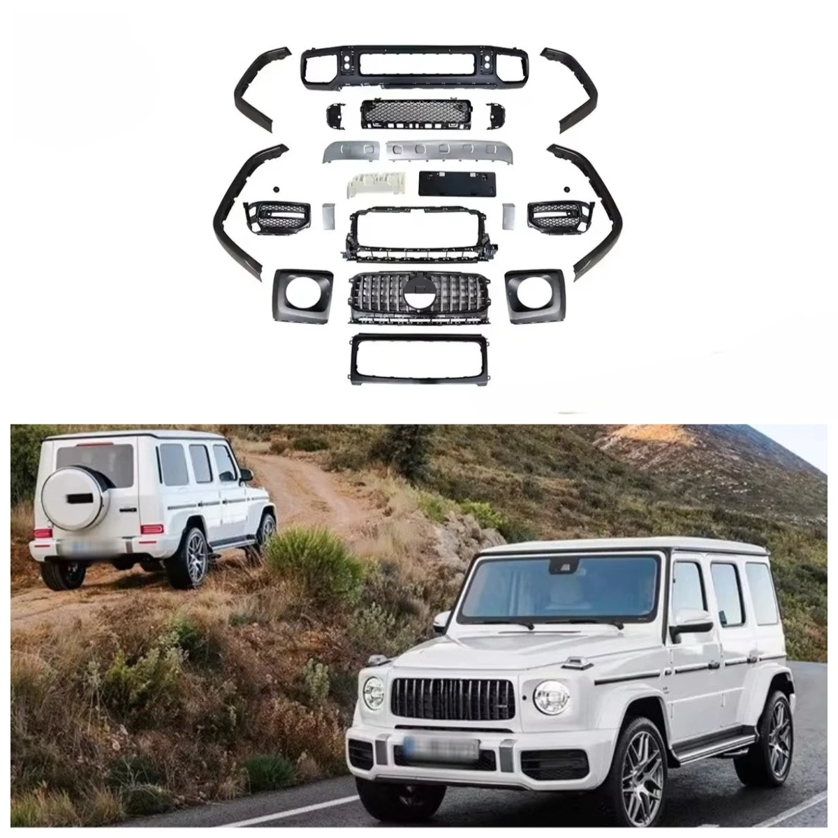 

Горячая новинка: Комплект обвеса в стиле G63 (передний бампер, задний диффузор, боковые пороги, вентиляционные отверстия, спойлер) для W463 2019-2022 годов