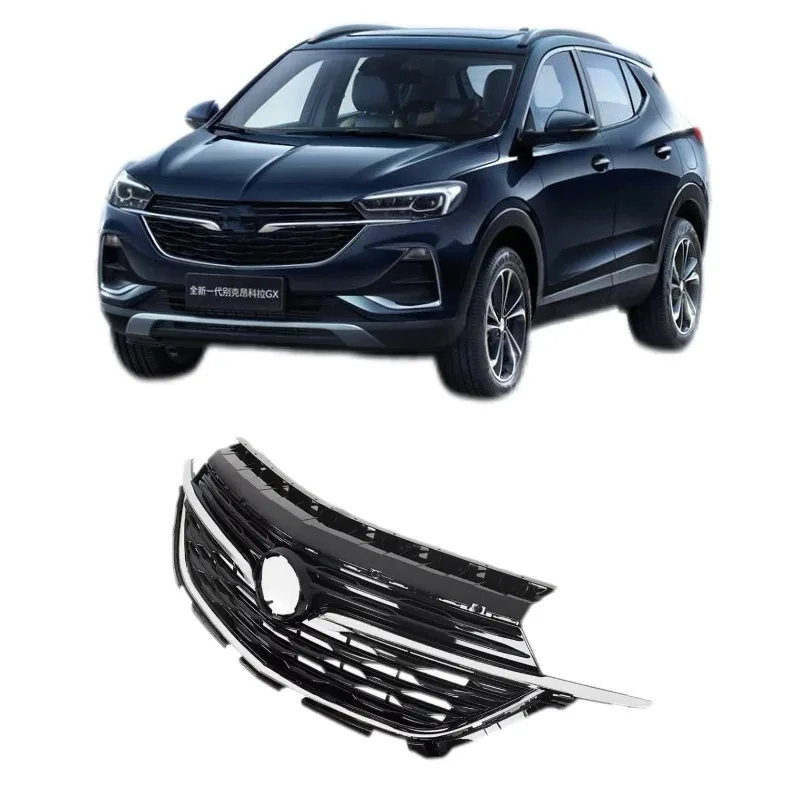 

For Buick Encore GX 2020-2022 Front Bumper Grille Black With Chrome Trim Car Accessories 42737340 42763175
