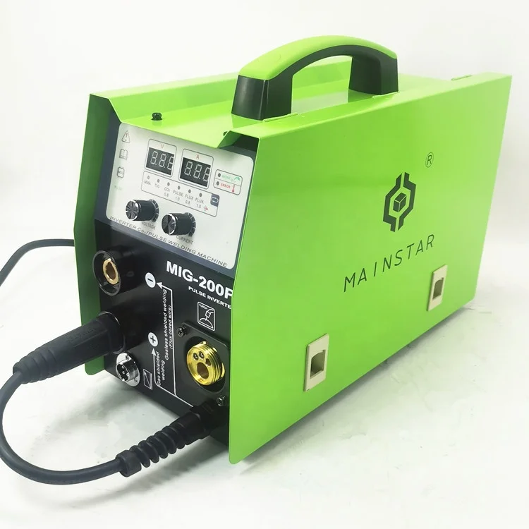 Soldadora Inverter Mainstay Pulse Mig 110v 220v Portátil Mini 3 en 1 MIG MAG MMA TIG Máquina de Soldar Mig 200