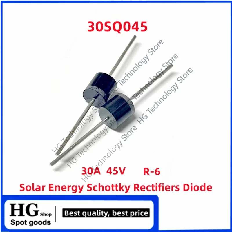 

100PCS/Lot Original new 30SQ045 R-6 30A 45V R-6 Solar Energy Schottky Rectifiers Diode