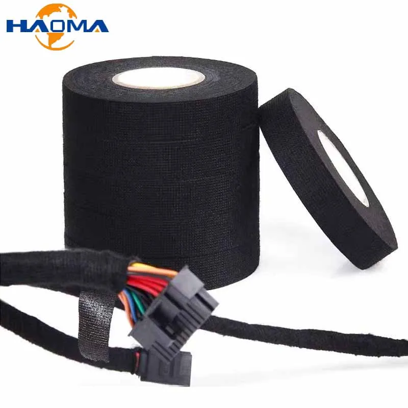 

10/25M Heat-resistant Adhesive Cloth Fabric Tape For Automotive Cable Tape Harness Wiring Loom Electrical Heat Tape