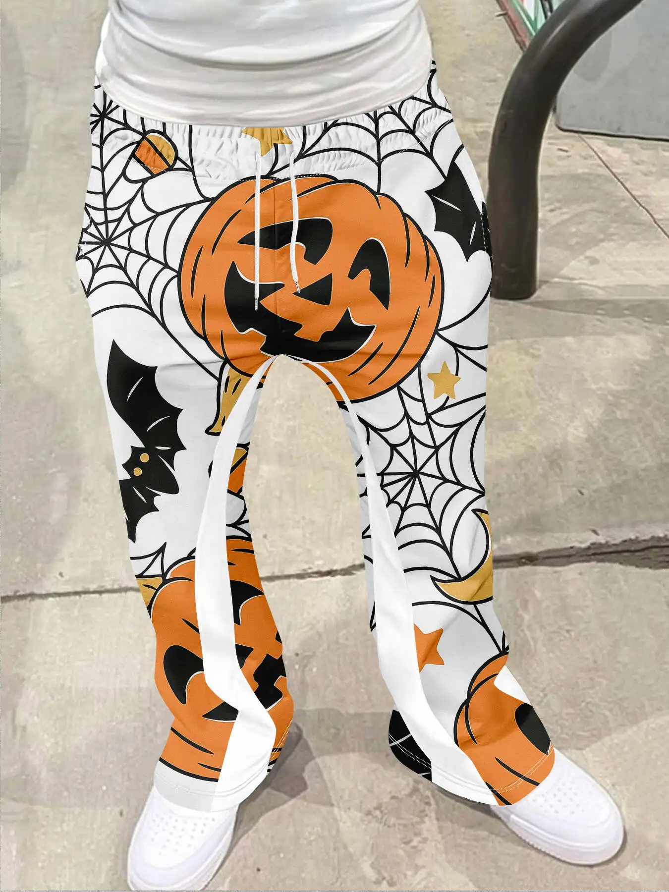 

Y2k расклешенные брюки мужские свободные брюки с 3D принтом повседневные спортивные штаны со средней талией спортивная женская одежда уличная одежда винтажные брюки в стиле хип-хоп